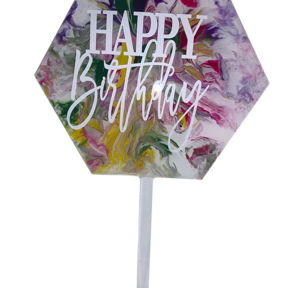 Cake Topper-Happy Birthday